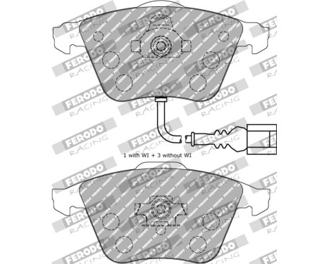 Bromsbeläggssats DS Performance FDS1765 Ferodo Racing, bild 6