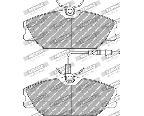 Bromsbeläggssats DS Performance FDS406 Ferodo Racing, bild 2