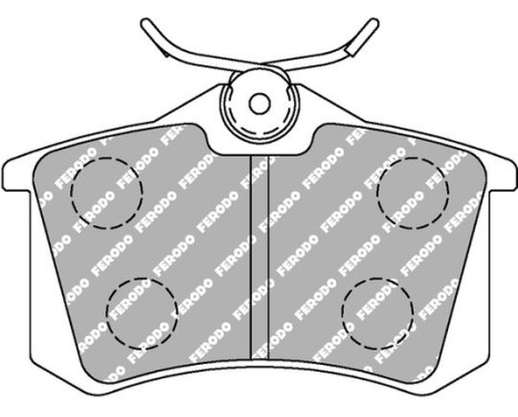Bromsbeläggssats DS Performance FDS541 Ferodo Racing, bild 6