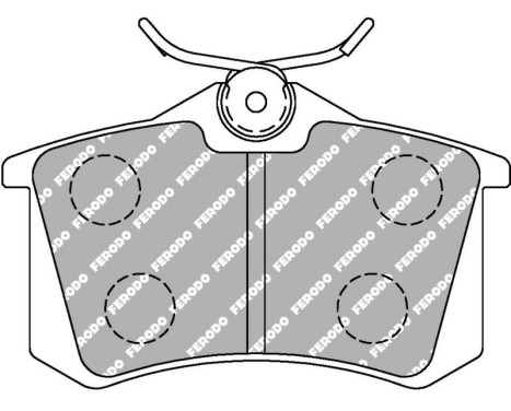Bromsbeläggssats DS Performance FDS541 Ferodo Racing, bild 5