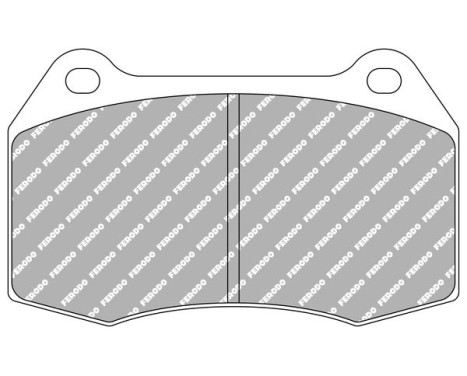 Bromsbeläggssats DS2500 FCP1298H Ferodo Racing, bild 6