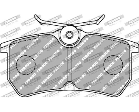 Bromsbeläggssats DS2500 FCP1319H Ferodo Racing, bild 2