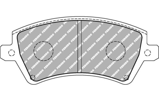 Bromsbeläggssats DS2500 FCP1573H Ferodo Racing, bild 5