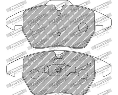 Bromsbeläggssats DS2500 FCP1641H Ferodo Racing, bild 2