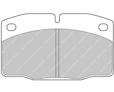 Bromsbeläggssats DS2500 FCP173H Ferodo Racing, bild 5