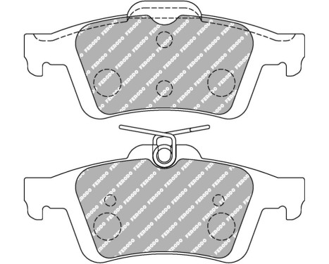 Bromsbeläggssats DS2500 FCP1931H Ferodo Racing, bild 5