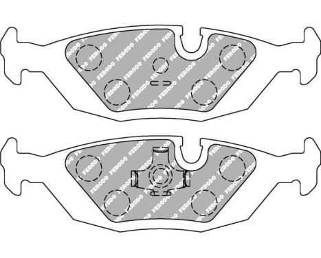 Bromsbeläggssats DS2500 FCP296H Ferodo Racing, bild 5