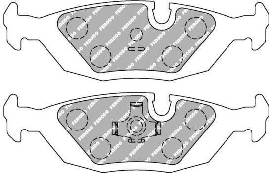 Bromsbeläggssats DS2500 FCP296H Ferodo Racing, bild 5