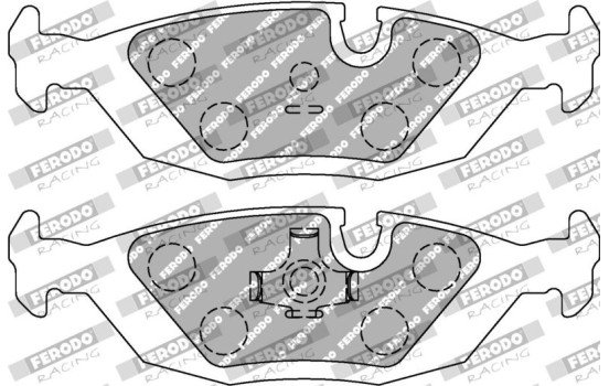 Bromsbeläggssats DS2500 FCP296H Ferodo Racing, bild 6