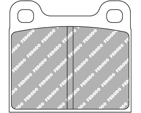 Bromsbeläggssats DS2500 FCP2H Ferodo Racing, bild 5