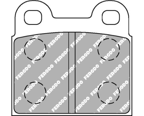 Bromsbeläggssats DS2500 FCP3H Ferodo Racing, bild 6