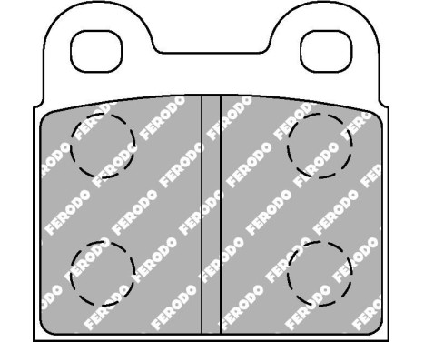 Bromsbeläggssats DS2500 FCP3H Ferodo Racing, bild 5