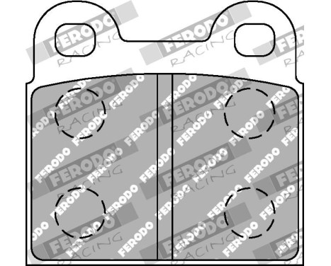Bromsbeläggssats DS2500 FCP3H Ferodo Racing, bild 6
