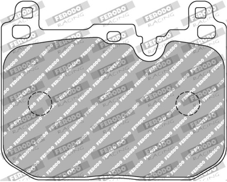 Bromsbeläggssats DS2500 FCP4611H Ferodo Racing, bild 6