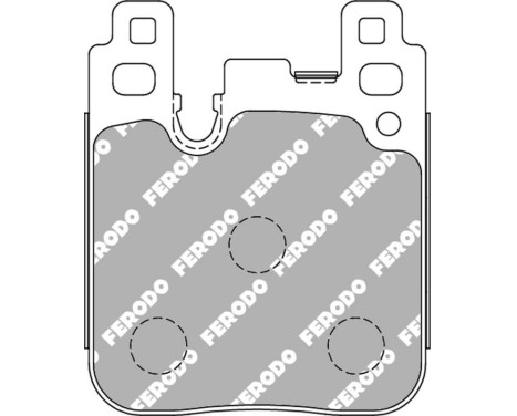 Bromsbeläggssats DS2500 FCP4663H Ferodo Racing, bild 5