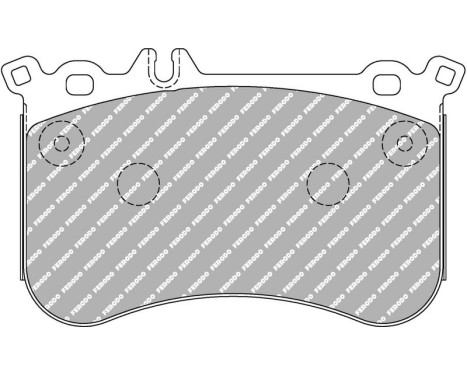 Bromsbeläggssats DS2500 FCP4806H Ferodo Racing, bild 5