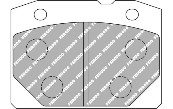 Bromsbeläggssats DS3000 FCP96R Ferodo Racing, bild 6