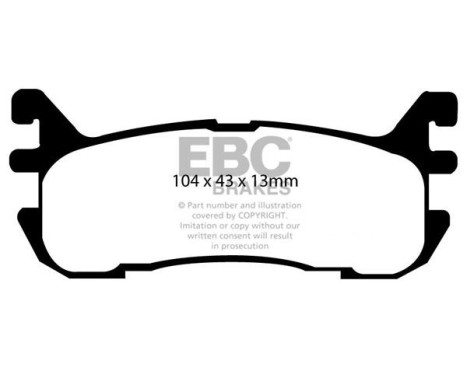 Bromsbeläggssats EBC Ultimax2 DP1003