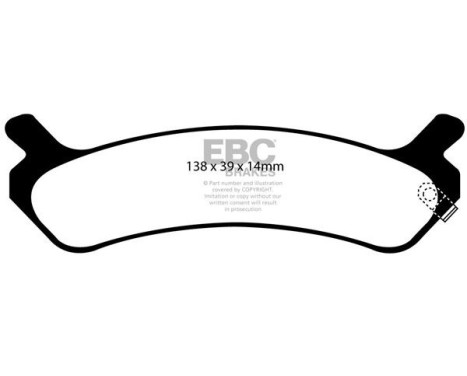 Bromsbeläggssats EBC Ultimax2 DP1017