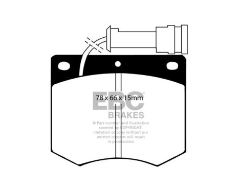 Bromsbeläggssats EBC Ultimax2 DP436