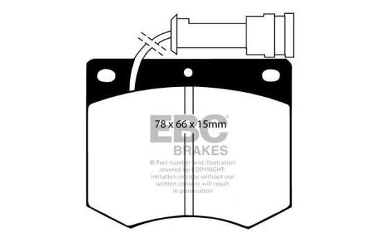 Bromsbeläggssats EBC Ultimax2 DP436