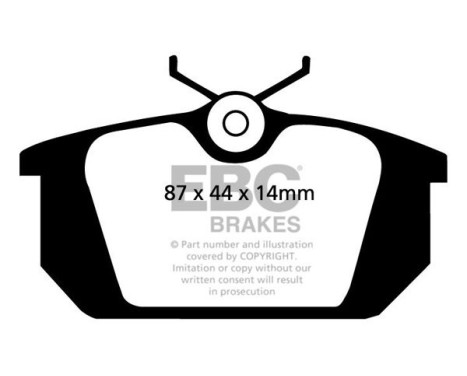 Bromsbeläggssats EBC Ultimax2 DP596