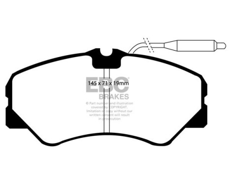 Bromsbeläggssats EBC Ultimax2 DP735