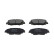 Bromsbeläggssats KBP-10046 Kavo parts