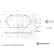 bromsbeläggssats med monteringsmaterial ADBP420076 Blue Print