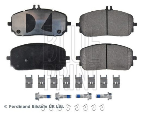 bromsbeläggssats med monteringsmaterial ADBP420081 Blue Print