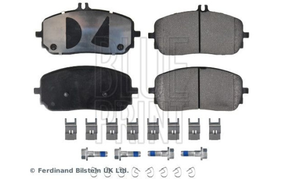 bromsbeläggssats med monteringsmaterial ADBP420081 Blue Print