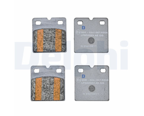 Bromsbeläggssats, parkeringsbromsskivor LP5026EV Delphi