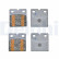 Bromsbeläggssats, parkeringsbromsskivor LP5026EV Delphi, miniatyr 2