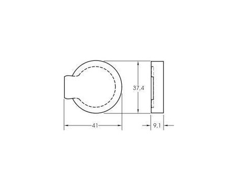 Bromsbeläggssats, parperingsbroms 36115 ABS, bild 2