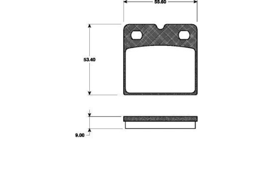 Bromsbeläggssats, parperingsbroms 37467 ABS, bild 2