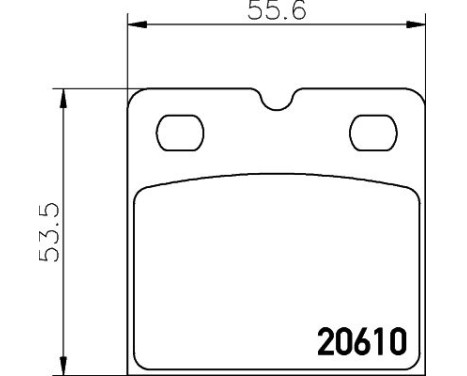 Bromsbeläggssats, parperingsbroms 8DB 355 005-301 Hella, bild 4