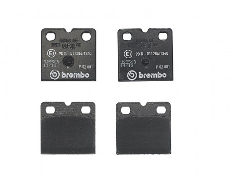 Bromsbeläggssats, parperingsbroms P 02 001 Brembo