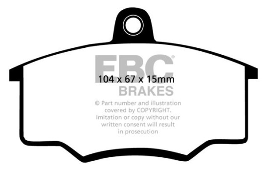 Bromsbeläggssats Redstuff DP3102 EBC