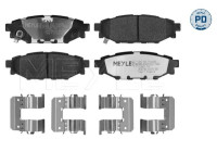 Bromsbeläggssats, skivbroms 025 242 7114/PD Meyle