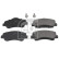 Bromsbeläggssats, skivbroms 116424 FEBI, miniatyr 2