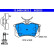 Bromsbeläggssats, skivbroms 13.0460-2623.2 ATE