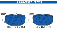 Bromsbeläggssats, skivbroms 13.0460-2653.2 ATE