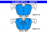 Bromsbeläggssats, skivbroms 13.0460-3873.2 ATE