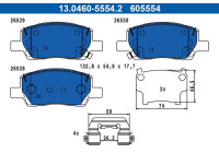 Bromsbeläggssats, skivbroms 13.0460-5554.2 ATE