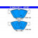 Bromsbeläggssats, skivbroms 13.0460-7087.2 ATE, miniatyr 2