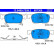 Bromsbeläggssats, skivbroms 13.0460-7308.2 ATE, miniatyr 3