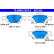 Bromsbeläggssats, skivbroms 13.0460-7343.2 ATE