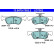 Bromsbeläggssats, skivbroms 13.0470-7362.2 ATE