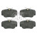 Bromsbeläggssats, skivbroms 16061 FEBI, miniatyr 2