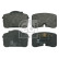 Bromsbeläggssats, skivbroms 16132 FEBI, miniatyr 2
